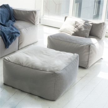 Бескаркасный диван-конструктор Гурман прямой модуль с банкеткой