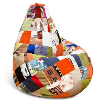 Кресло-груша Пэчворк