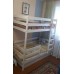 Двухъярусная кровать Белая с ящиками