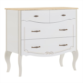 Комод Элен Перламутр/Дуб фактурный Комод Элен Перламутр/Дуб фактурный