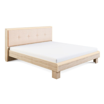 Кровать Оливия модуль 2 с мягкой спинкой Дуб сонома светлый Кровать Оливия модуль 2 с мягкой спинкой Дуб сонома светлый