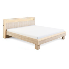 Кровать Оливия модуль 3 с подсветкой Дуб сонома светлый