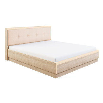 Кровать Оливия модуль 2 с мягкой спинкой Дуб сонома светлый с подъемным механизмом Кровать Оливия модуль 2 с мягкой спинкой Дуб сонома светлый с подъемным механизмом