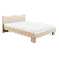 Кровать Оливия модуль 1 МДФ Дуб сонома светлый/Слоновая кость