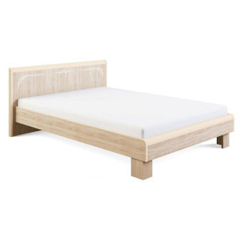 Кровать Оливия модуль 1 МДФ Дуб сонома светлый/Слоновая кость Кровать Оливия модуль 1 МДФ Дуб сонома светлый/Слоновая кость