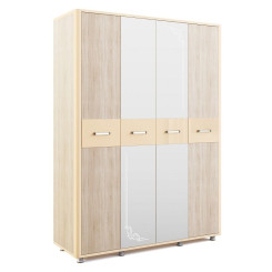 Шкаф четырехдверный Оливия модуль 14 Дуб сонома светлый