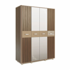 Шкаф четырехдверный Оливия модуль 14 Дезира темный