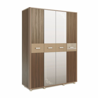 Шкаф четырехдверный Оливия модуль 14 Дезира темный