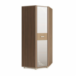 Шкаф угловой с зеркалом Оливия модуль 15 Дезира темный