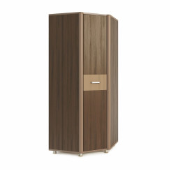 Шкаф угловой без зеркала Оливия модуль 16 Дезира темный