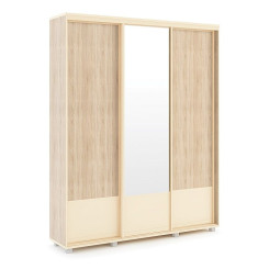 Шкаф-купе Оливия 1765x600 модуль 24 с одним зеркалом Дуб сонома светлый