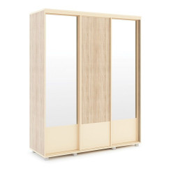 Шкаф-купе Оливия 1765x600 модуль 24 с двумя зеркалами Дуб сонома светлый