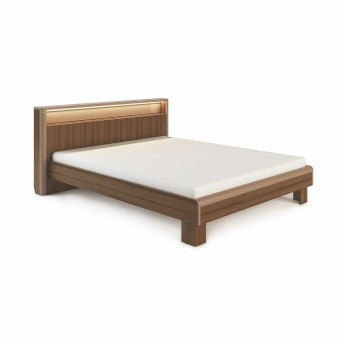 Кровать Оливия модуль 3 с подсветкой Дезира темный/Мокко Кровать Оливия модуль 3 с подсветкой Дезира темный/Мокко