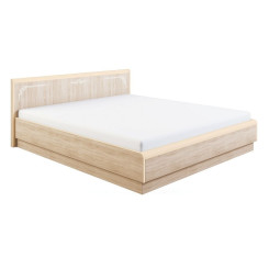 Кровать Оливия модуль 1 МДФ Дуб сонома светлый/Слоновая кость с подъемным механизмом