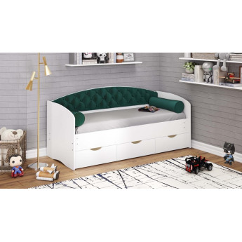 Детская кровать Алиса с мягкой спинкой без борта Детская кровать Алиса с мягкой спинкой без борта