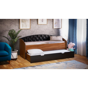 Кровать Софа выдвижная с мягкой спинкой Кровать Софа выдвижная с мягкой спинкой