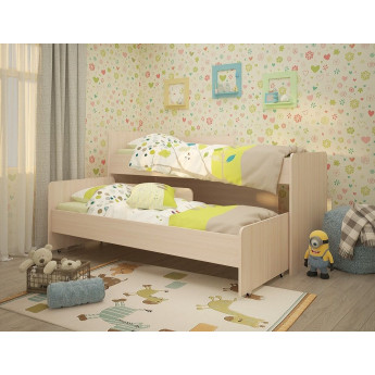 Выкатная кровать Радуга 1900 без ящика млечный дуб Выкатная кровать Радуга 1900 без ящика млечный дуб