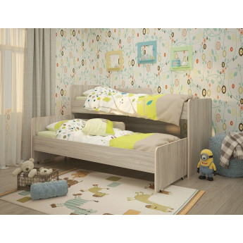 Выкатная кровать Радуга 1900 без ящика ясень шимо светлый Выкатная кровать Радуга 1900 без ящика ясень шимо светлый