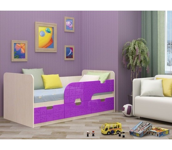 Детская кровать Минима фиолетовый глянец