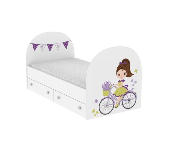 Детская кровать Велосипедистка