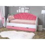 Детская кровать с мягкой спинкой Сердце №1 Детская кровать с мягкой спинкой Сердце №1