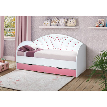 Детская кровать с мягкой спинкой Корона №4 Детская кровать с мягкой спинкой Корона №4