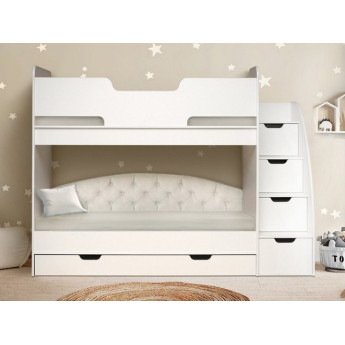Двухъярусная кровать Юниор 13 с мягкой спинкой