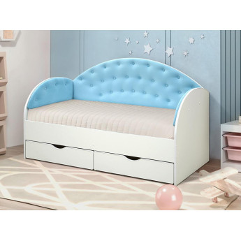 Детская кровать Софа-10/1 с мягкой спинкой Детская кровать Софа-10/1 с мягкой спинкой