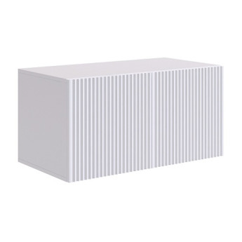 Антресоль двухдверная 118.01 Зефир белое дерево/белый (эмаль)