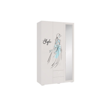 Шкаф трехстворчатый Гламур