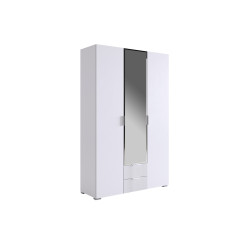 Шкаф трехдверный 109.02 Зефир белое дерево/белый (эмаль)