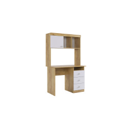 Стол письменный Форсаж дуб крафт золотой/белый