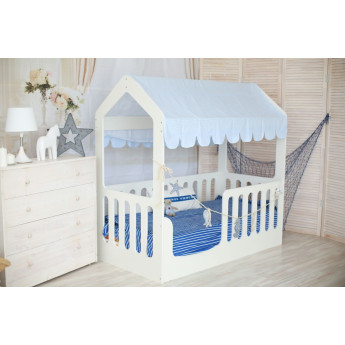 Кровать-Домик без ящика Белый