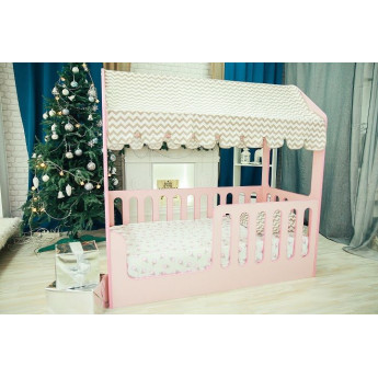 Кровать-Домик без ящика Розовый