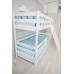 Двухъярусная кровать Сонечка с наклонной лестницей с ящиками