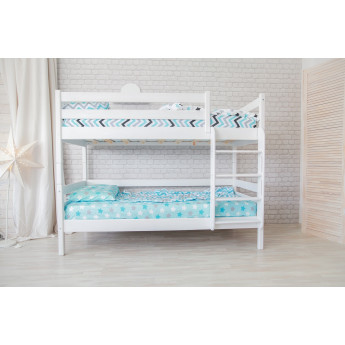 Двухъярусная кровать Сонечка с прямой лестницей без ящиков