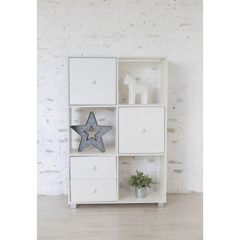 Стеллаж Кубик В2 белый Стеллаж Кубик В2 белый