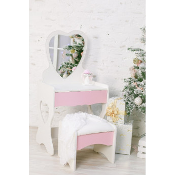 Туалетный столик Сердце с пуфиком