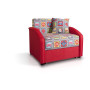 Диван Даня 750,Принт City Car Велюр Банни/Жаккард Фрэд, 91 красный Диван Даня 750,Принт City Car Велюр Банни/Жаккард Фрэд, 91 красный