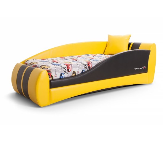 Кровать Формула Мини желтый/черный