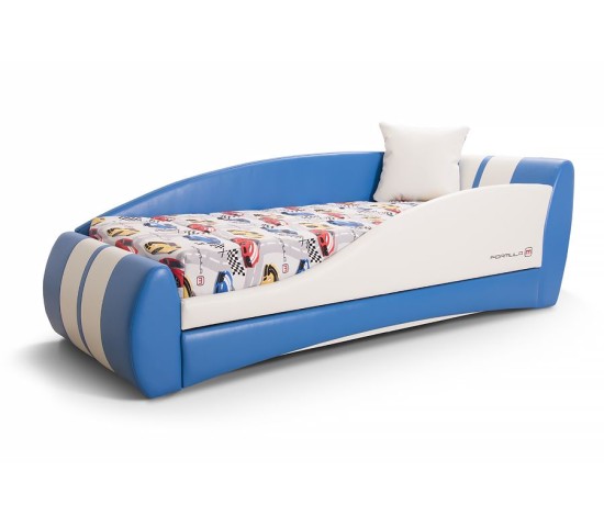 Кровать Формула Мини синий/белый
