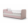 Кровать Иви, Class розовый/принт зиг-заг-нордик серый Кровать Иви, Class розовый/принт зиг-заг-нордик серый