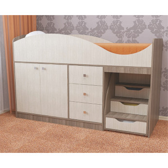 Детская кровать Стрелка Ясень шимо темный/Ясень шимо светлый Детская кровать Стрелка Ясень шимо темный/Ясень шимо светлый