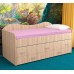 Детская кровать двухместная Нимфа дуб молочный/розовый