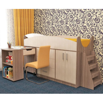 Детская кровать Рокси Ясень шимо темный/Ясень шимо светлый