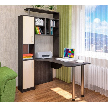 Cтол компьютерный угловой СК-14 венге/дуб молочный правый/левый