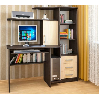 Cтол компьютерный СК-28 венге/дуб молочный