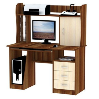 Cтол компьютерный СК-37 слива/молочный дуб