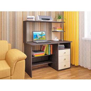 Cтол компьютерный СК-6 венге/дуб молочный