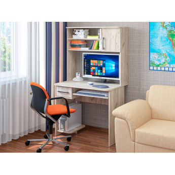 Cтол компьютерный СК-15 крафт серый